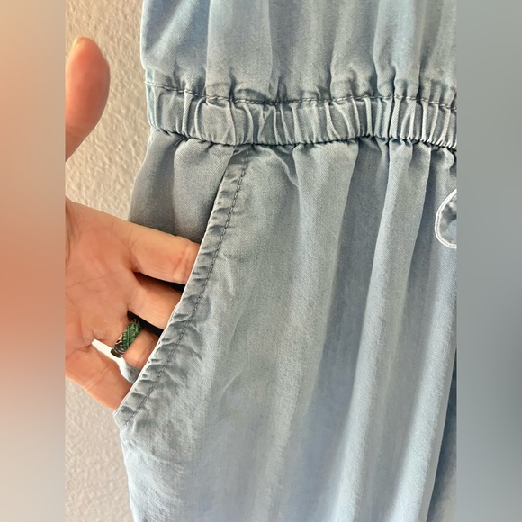 Jessica Simpson Jumpsuit, light wash denim, Size Small - Picture 8 of 11